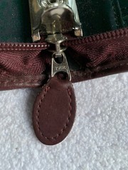 VTG DAYTIMER Planner Cover Zip Around Faux Leather 7-Ring Oxblood 8.5 X 10.5”