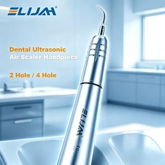 Dental Ultrasonic Air Scaler Handpiece With 3 Tips Teeth Cleaning 2Holes/4 Holes