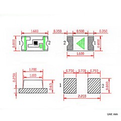 SMD/SMT LED 0603 Ultra Bright White Red Yellow Blue Green Orange Emitting Diodes