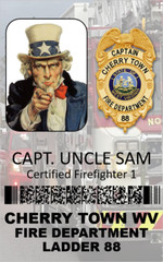 EMPLOYEE ID CARD 100% CUSTOMIZABLE BADGE COMPANY ID CARD 1 SIDE ONLY