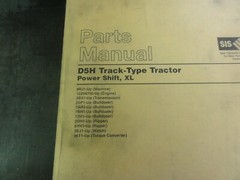 Caterpillar D5H Track Type Tractor Parts Manual 8RJ1-Up SEBP2024-04