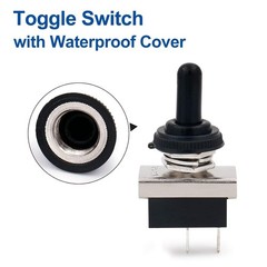 Waterproof Toggle Switch Heavy Duty ON-OFF SPST 25A 12V Marine Boat Vehicle Auto