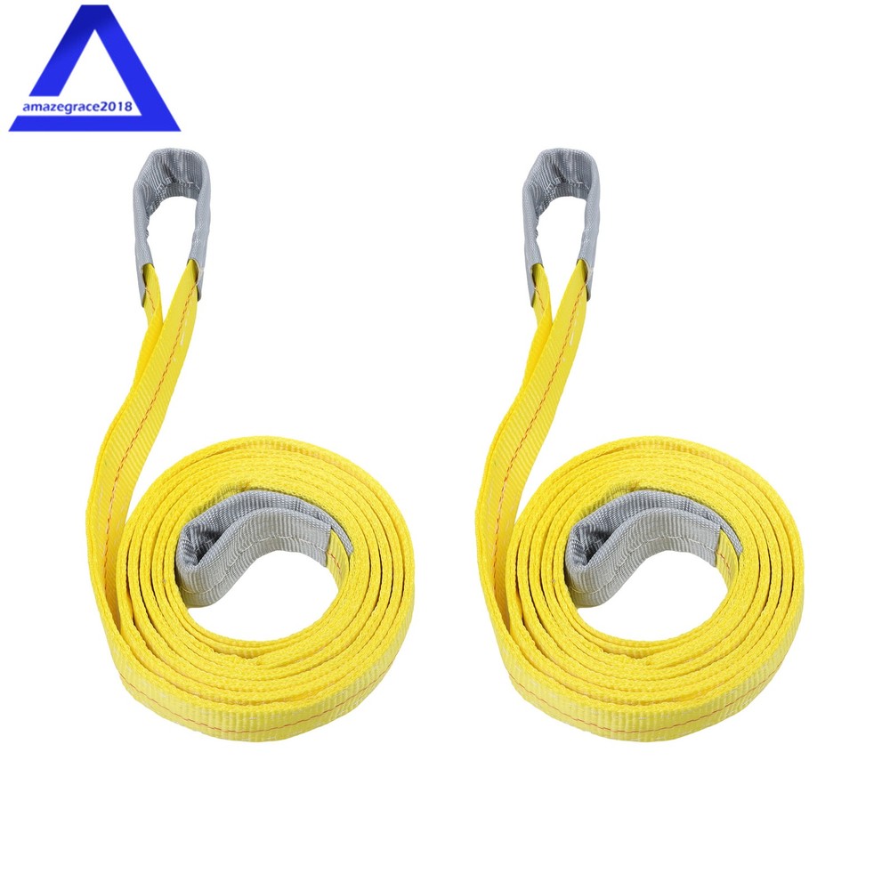2 Pack 10′ × 2″ Lifting Sling Straps, 10ft Lifting Straps Heavy Duty 15000lbs