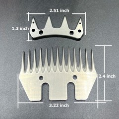 Sheep Shears Wool Clippers Universal Replacement Blades, Shearing Comb and Cu…