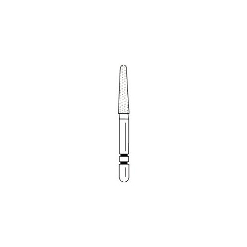 Abrasive Technology Two Striper FG 770.8 Round End Taper Coarse Diamond Burs 5Pk