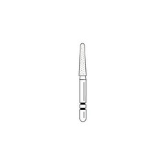 Abrasive Technology Two Striper FG 770.8 Round End Taper Coarse Diamond Burs 5Pk