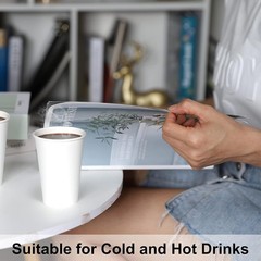 Coffee Cups, 50 Count 12 Oz Disposable Coffee Cups for Hot & Cold Drinks,