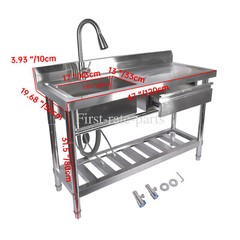 Utility Sink Free Standing for Laundry Room Farmhouse Indoor and Outdoor Sink
