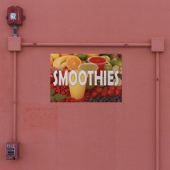 Decal Stickers Smoothies with Fruit Images Vinyl Store Sign Label