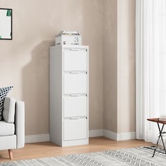 Metal 4 Drawer File Cabinet w/Lock Metal Vertical Filing Cabinet for Office Home