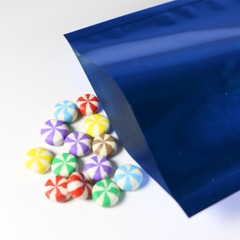 Many Sizes for Glossy Dark Blue Flat Heat-Sealable Foil Open Top Pouch Bag B09