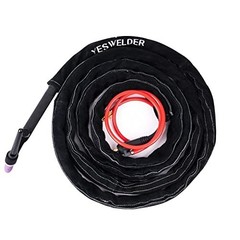 Flame Resistant Leather TIG Welding Torch Cable Cover – 25ft (7.6m) Durable Prot