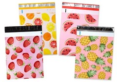 NEW 10×13 Strawberries, Watermelon, Pink PIneapple, Citrus Poly Shipping Mailers