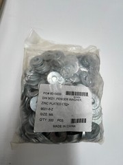 (QTY 2500) Brighton Best 719096 M8 Fender Washer DIN 9021B Grade C Zinc Cr+3