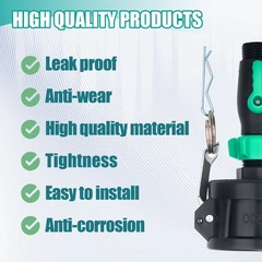 IBC Tote Adapter 2″Cam Lock IBC Tote Fitting 275-330 Gallon IBC Tank Adapter wit