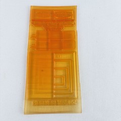 Vintage Du Pont DuPont Printers Yellow Stamp Cyrel Deep Relief Rubber Rare!