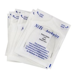 Dental Orthodontic White Color Coated Niti Arch Wire Round Super Elastic Ovoid