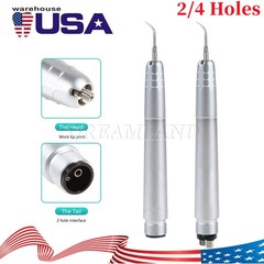 Ultrasonic Air Perio Scaler Handpiece Scaling 2 & 4 Holes & 3 Tips Dental