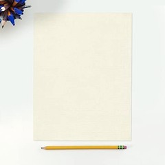 8.5 x 11 Letter Size Natural Linen 32lb Copy Printer Paper 50 Sheets Pack
