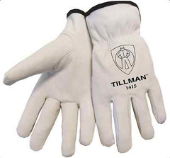 Tillman 1415 Unlined Top Grain Goatskin Drivers Gloves, Small