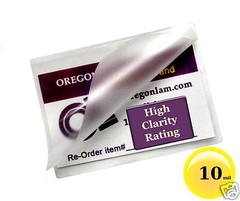 (200/pack) 10 Mil School ID Cards Hot Laminating Pouches 2-1/2 x 3-5/8 Clear