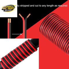 10 Gauge Wire 100FT, 2 Conductors Electrical Wire Red Black Cable, Flexible/
