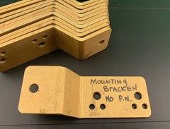 1 New Unknown Glendinning Marine CableMaster Mounting Plate, Aluminum NOS