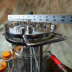 4L Sartorius-Type Jacketed Double Wall Glass Bioreactor Fermenter Vessel