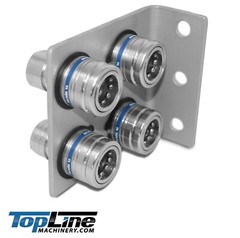 TL39B-4 Hydraulic Quick Release Coupling 1/2” NPT Break Away Mounting Bracket