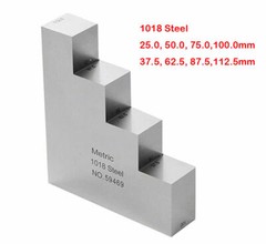 Tipsy Step 1018 Steel Calibration Test Block NDT for Ultrasonic Thickness Gauge