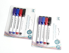 2 PACKS 8 JOT™ DRY ERASE MARKERS MULTI COLORED BLUE RED BLACK PURPLE MAGNETIC