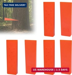 10″ Felling Wedges with Spikes, Orange ABS Plastic Tree Felling Wedges | Spiked