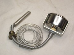 0-120 Degrees stainless Steel Thermometer analog panel mount C F temperature gag