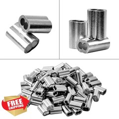QDiShi 1/16″ (1.5mm) Alum Crimping Sleeves 200Pcs