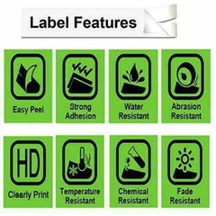 5PK Dymo Letratag Refill 91331 91330 White Plastic Label Tape 12mm LT-100H 1/2″