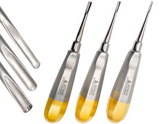 Straight Dental Root Extraction Elevators 3mm 4mm 5mm Set of 3 ARTMAN
