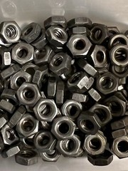 (100) 1/4-20 Hex Jam Nuts Plain Steel Thin Nuts Half The Size Of Standard 1/4″20