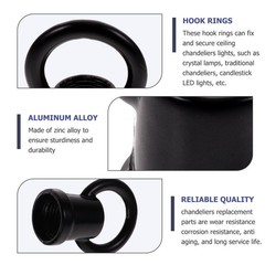 Veemoon Chandelier Hook Ring Light Fixture, 20pcs Ceiling Light Hanging Ring …