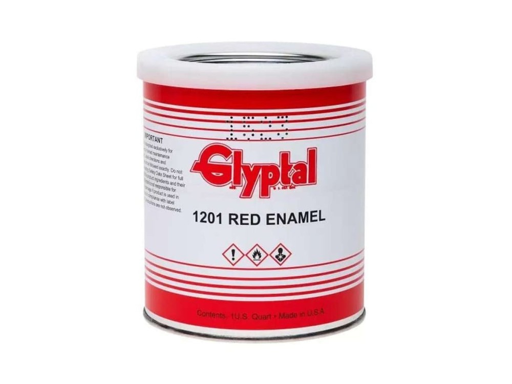 Glyptal 1201LV – Insulating Enamel Paint, All-purpose, 1 Quart, Liquid, Red,