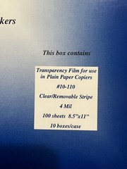 *1000 Sheets/1 Case Precision Imaging Transparency Film/ Copiers/ Laser Printers