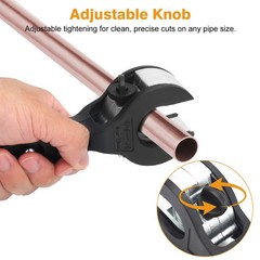 Ratcheting Tubing Cutter Tool Copper PVC Pipe Ratchet Tube 8-29mm Tube Cutter