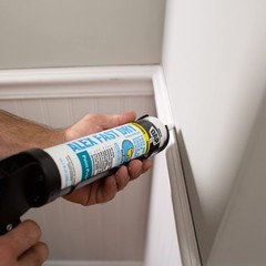 DAP Alex Fast Dry Caulk Plus Silicone 10.1 oz Waterproof Paintable White Caulk