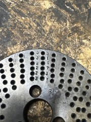 Unknown Dividing Index Plate 3 7/8 Dia 13/16 Bore 1 1/8 Hole Spacing ⬇️