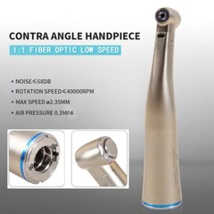 Dental Contra Angle Handpiece 1:1 LED Fiber Optic Low Speed φ2.35mm NSK Style