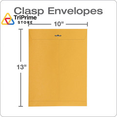 Quality Park 10″ x 13″ Clasp Envelopes, 100 Count (Pack of 1), Brown Kraft
