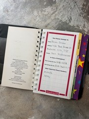AMERICAN GIRL TODAY Vintage Blue School Planner Notebook (see description)