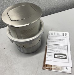 Hubbell 15A 125V Tamper Resistant Pop-Up Countertop Receptacle RCT200NI