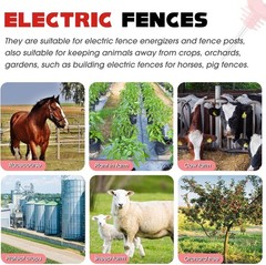 Rust-Resistant Electric Fence Insulators – 200 Pcs for Safe Animal Control