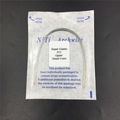 Dental Orthodontic Arch Wire Super Elastic Niti Round Ovoid Upper/Lower 012-020