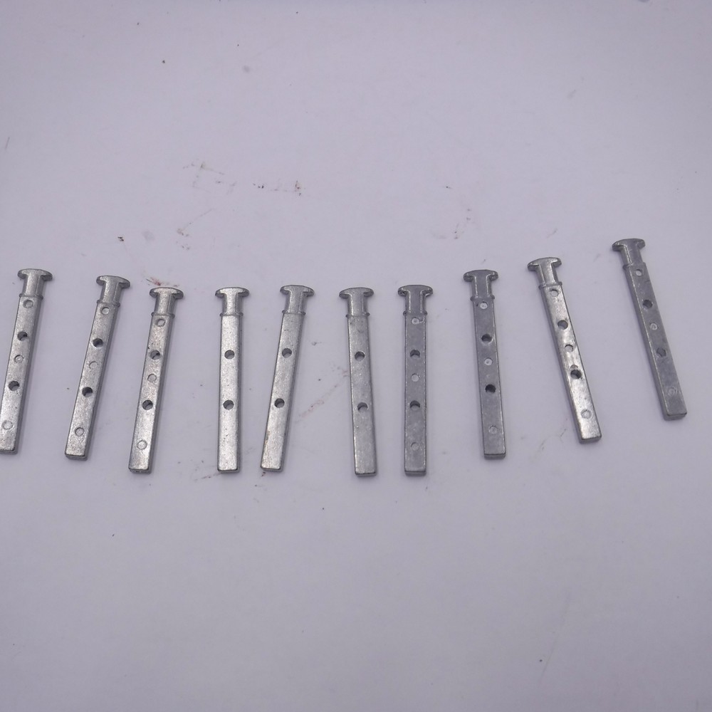 10 Pack Die Cast T Shaped Pivot Bar, 2 Hole for Window Sash Abilty to Tilt in